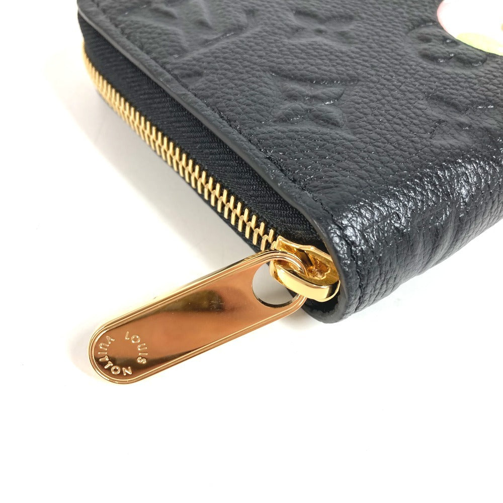 LOUIS VUITTON M14160 LV × TM Monogram Empreinte Zippy Wallet ลิมิเต็ดเฉพาะญี่ปุ่น ลายแพนด้าของ Takashi Murakami กระเป๋าสตางค์ซิปรอบ Monogram Empreinte Leather Unisex สี Noir Black