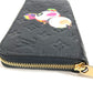 LOUIS VUITTON M14160 LV × TM Monogram Empreinte Zippy Wallet ลิมิเต็ดเฉพาะญี่ปุ่น ลายแพนด้าของ Takashi Murakami กระเป๋าสตางค์ซิปรอบ Monogram Empreinte Leather Unisex สี Noir Black