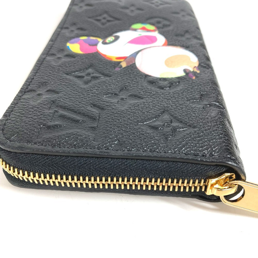 LOUIS VUITTON M14160 LV × TM Monogram Empreinte Zippy Wallet ลิมิเต็ดเฉพาะญี่ปุ่น ลายแพนด้าของ Takashi Murakami กระเป๋าสตางค์ซิปรอบ Monogram Empreinte Leather Unisex สี Noir Black