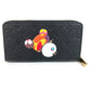 LOUIS VUITTON M14160 LV × TM Monogram Empreinte Zippy Wallet ลิมิเต็ดเฉพาะญี่ปุ่น ลายแพนด้าของ Takashi Murakami กระเป๋าสตางค์ซิปรอบ Monogram Empreinte Leather Unisex สี Noir Black