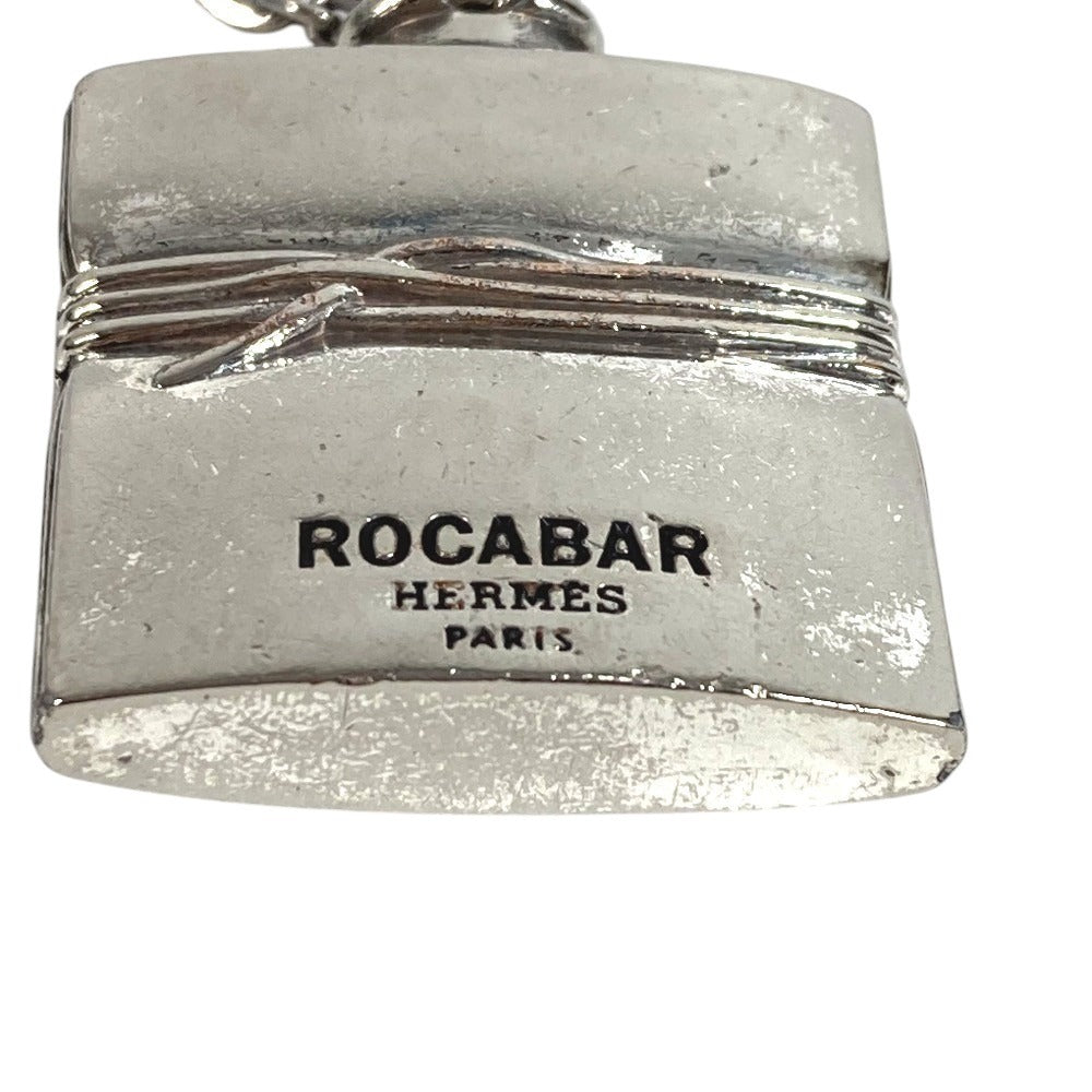 HERMES ROCABAR 로카바르 バッグチャーム チェーン キーホルダー メタル ユニセックス シルバー