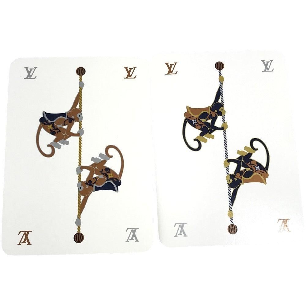LOUIS VUITTON ไม่ระบุ ปี 2024 คอลเลกชันวันหยุด ของสมนาคุณ สินค้าที่ไม่ใช่สำหรับขาย โลโก้ ของตกแต่ง เกม ไพ่กระดาษ ยูนิเซ็กส์ สีกรมท่า