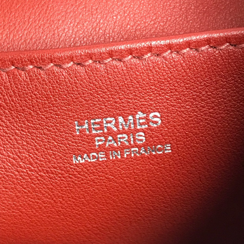 HERMES リコル17 リコル 17 カバン 肩掛け ばけつ バケツ ショルダーバッグ レザー ユニセックス レッド