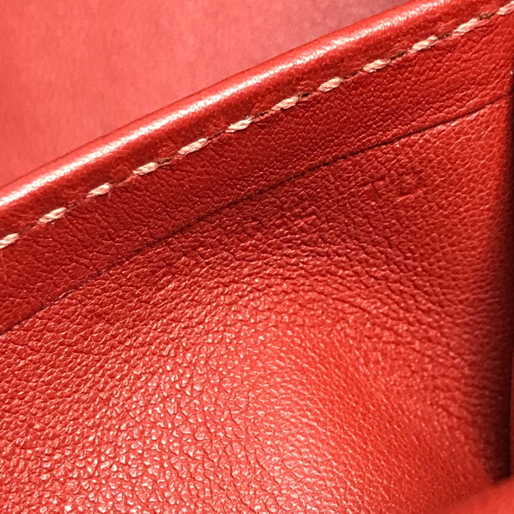 HERMES リコル17 リコル 17 カバン 肩掛け ばけつ バケツ ショルダーバッグ レザー ユニセックス レッド