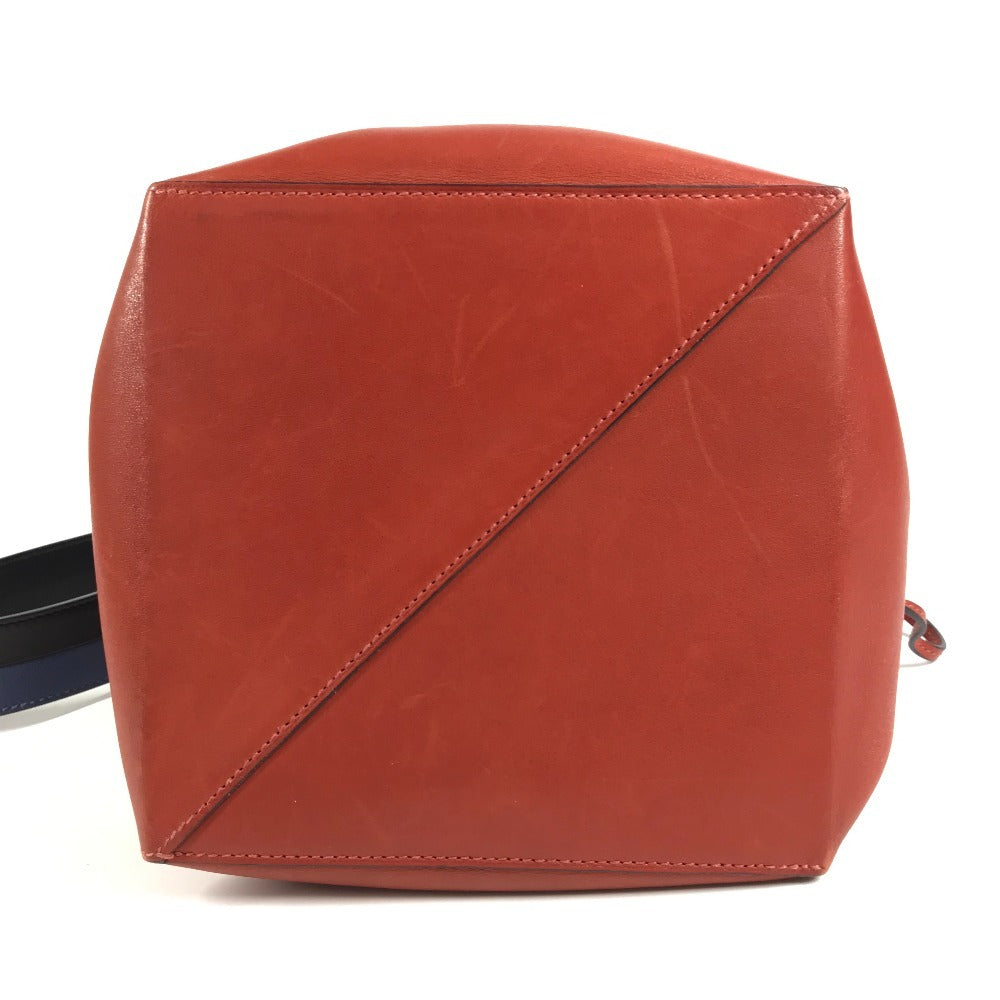 HERMES リコル17 リコル 17 カバン 肩掛け ばけつ バケツ ショルダーバッグ レザー ユニセックス レッド