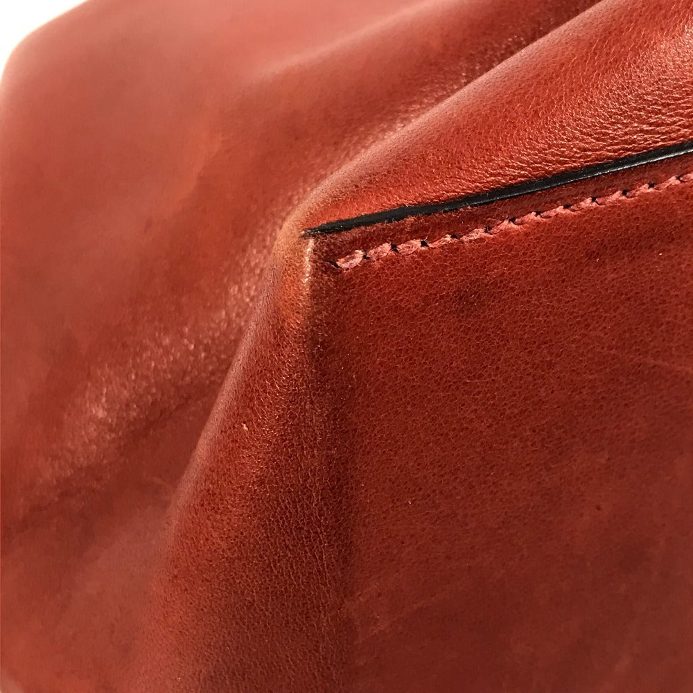 HERMES リコル17 リコル 17 カバン 肩掛け ばけつ バケツ ショルダーバッグ レザー ユニセックス レッド