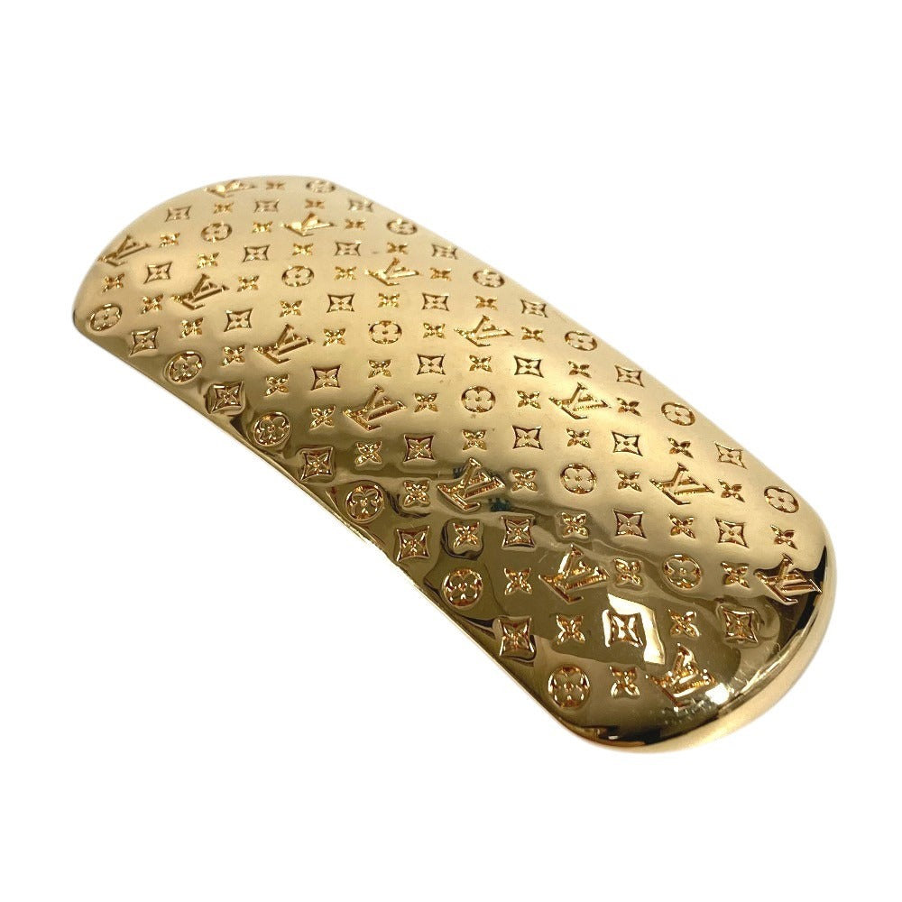 LOUIS VUITTON M80277 โมโนแกรม นาโนแกรม บาร์เร็ตต์ เครื่องประดับผม กิ๊บติดผม โลหะ สำหรับสุภาพสตรี สีทอง