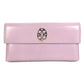 HERMES โลโก้ กระเป๋าถือ กระเป๋าเพาช์ กระเป๋าคลัตช์ กระเป๋าคลัตช์หนัง ยูนิเซ็กส์ สีม่วงอมชมพู