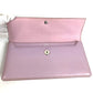 HERMES โลโก้ กระเป๋าถือ กระเป๋าเพาช์ กระเป๋าคลัตช์ กระเป๋าคลัตช์หนัง ยูนิเซ็กส์ สีม่วงอมชมพู