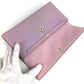 HERMES โลโก้ กระเป๋าถือ กระเป๋าเพาช์ กระเป๋าคลัตช์ กระเป๋าคลัตช์หนัง ยูนิเซ็กส์ สีม่วงอมชมพู
