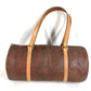 ETRO กระเป๋าทรงกระบอก ลายเพสลีย์ โลโก้ สะพายไหล่/ถือ หนัง/แคนวาส สำหรับทุกเพศ สีแดงไวน์
