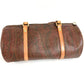 ETRO กระเป๋าทรงกระบอก ลายเพสลีย์ โลโก้ สะพายไหล่/ถือ หนัง/แคนวาส สำหรับทุกเพศ สีแดงไวน์