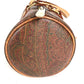 ETRO กระเป๋าทรงกระบอก ลายเพสลีย์ โลโก้ สะพายไหล่/ถือ หนัง/แคนวาส สำหรับทุกเพศ สีแดงไวน์