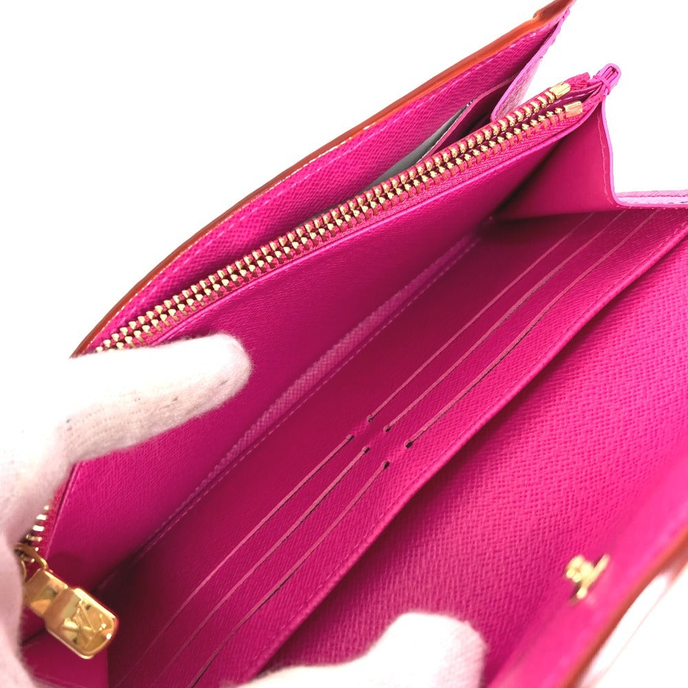 LOUIS VUITTON M13397 ลิมิเต็ดเฉพาะญี่ปุ่น LV x TM Monogram Multicolor Portefeuille Sarah NM กระเป๋าสตางค์ใบยาวแบบพับ Monogram Multicolor Canvas Unisex สีขาว (Blanc)