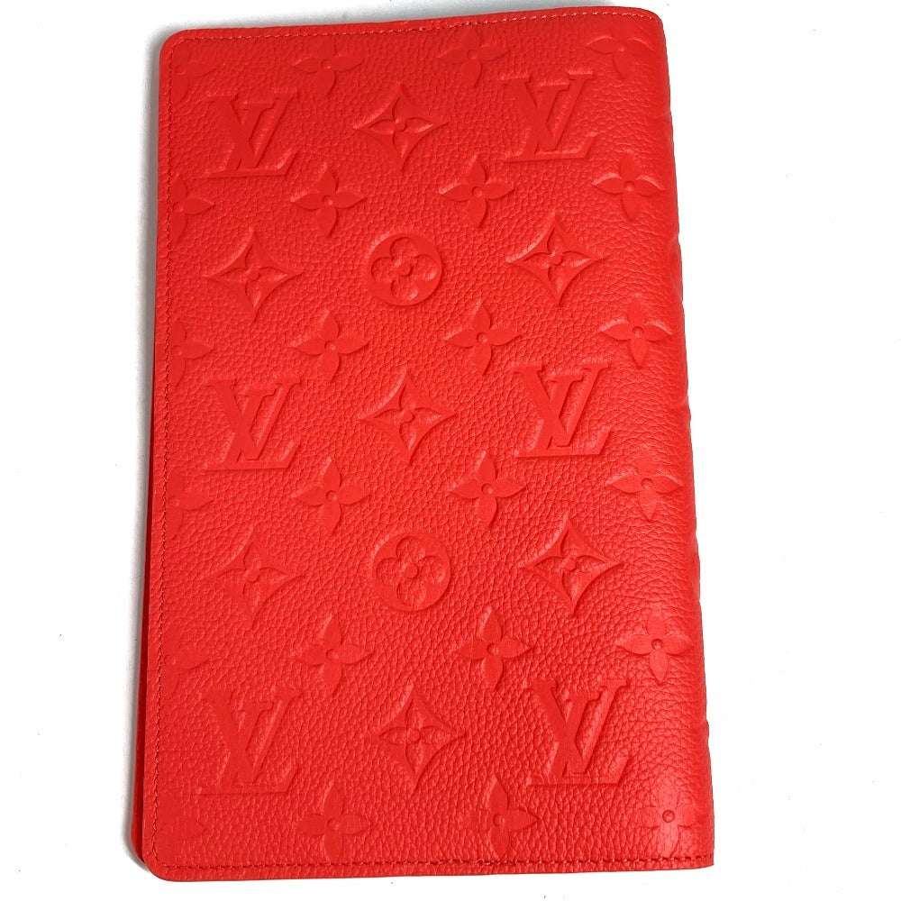 LOUIS VUITTON GI1358 モノグラムアンプラント ノートブックカバーMM エミリー ステーショナリー 手帳 メモ帳 ケース ノートカバー モノグラムアンプラントレザー ユニセックス コーラル ピンク系