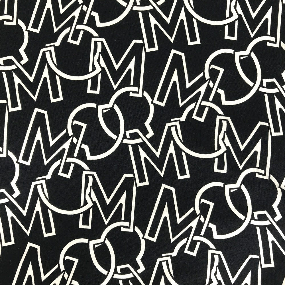 MONCLER 総柄 ロゴ T-SHIRT GIROCOLLO SS T-SHIRT アパレル　半袖　トップス 半袖Ｔシャツ コットン レディース ブラック