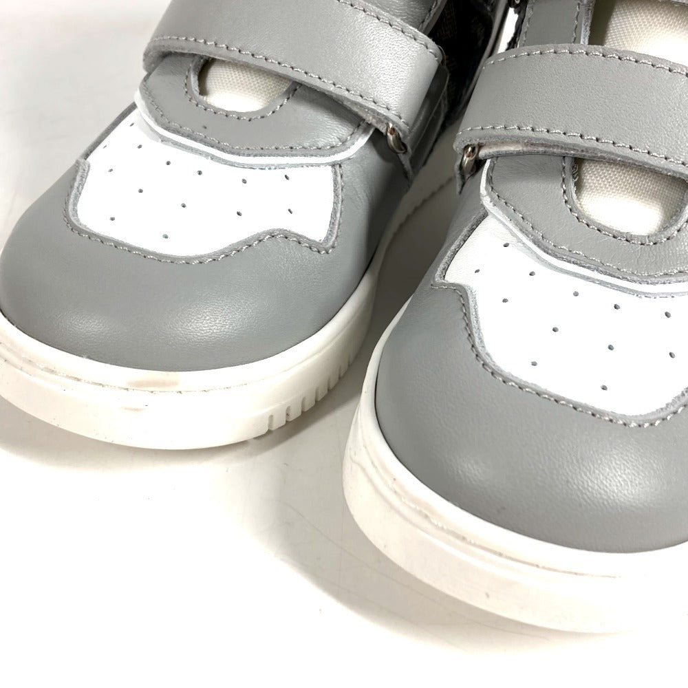 Dior 1WBS45SHOC_Y43C トロッター ロゴ ベビー B27 アップタウン ロートップスニーカー 靴 シューズ 紐 スニーカー レザー キッズ グレー