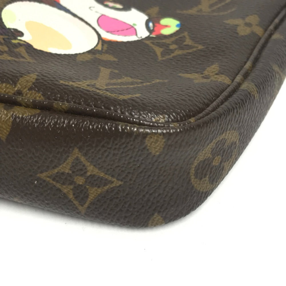LOUIS VUITTON M51981 モノグラム パンダ 村上隆 ポシェットアクセソワール カバン アクセサリーポーチ ハンドバッグ ショルダーバッグ モノグラムキャンバス レディース ブラウン