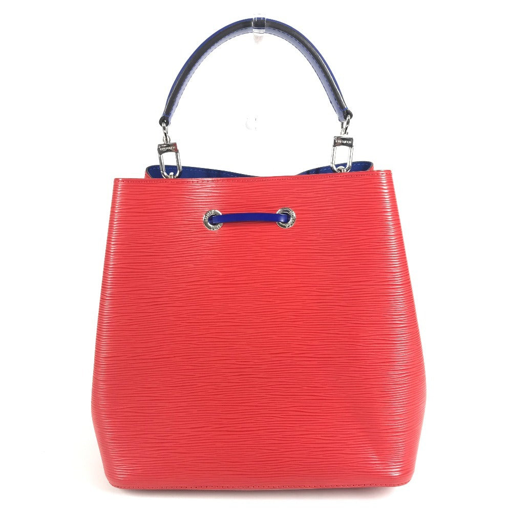 LOUIS VUITTON M54365 エピ ネオノエ バイカラー バケツ型 肩掛け カバン 2WAYバッグ ハンドバッグ ショルダーバッグ エピレザー レディース コクリコ レッド