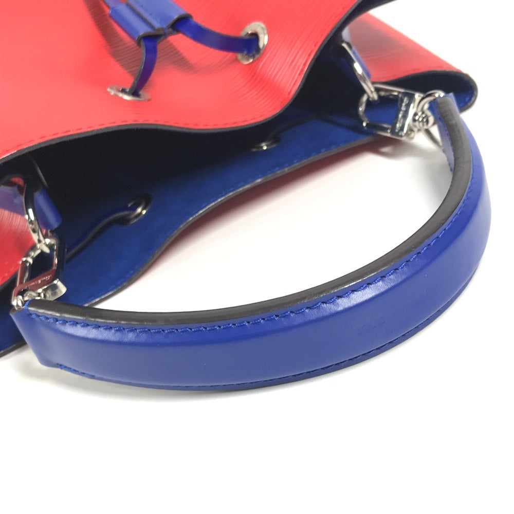 LOUIS VUITTON M54365 エピ ネオノエ バイカラー バケツ型 肩掛け カバン 2WAYバッグ ハンドバッグ ショルダーバッグ エピレザー レディース コクリコ レッド