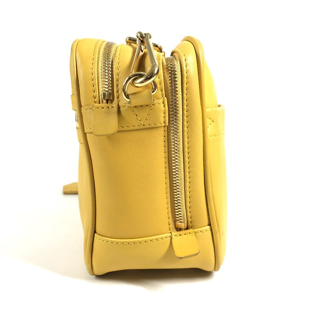 LOUIS VUITTON M45507 パナームライン テイクオフ 斜め掛け カバン ポシェット ショルダーバッグ レザー レディース イエロー