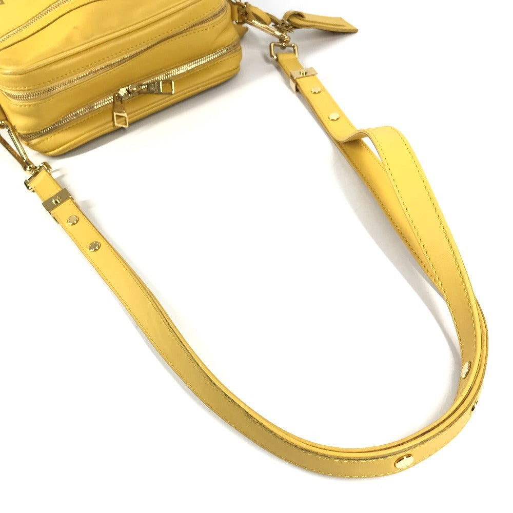 LOUIS VUITTON M45507 パナームライン テイクオフ 斜め掛け カバン ポシェット ショルダーバッグ レザー レディース イエロー