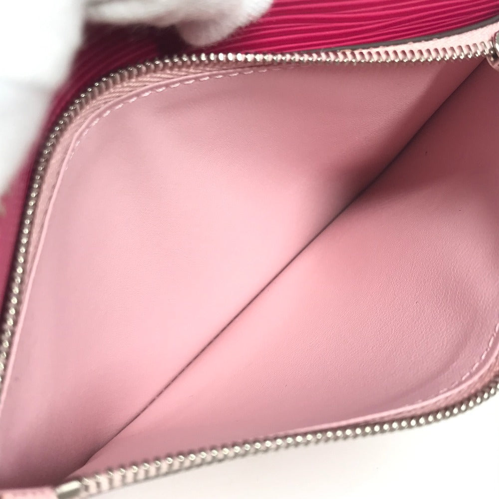 LOUIS VUITTON M62253 エピ ポシェット プラット カバン セカンドバッグ ポーチ クラッチバッグ エピレザー レディース コクリコ ピンク
