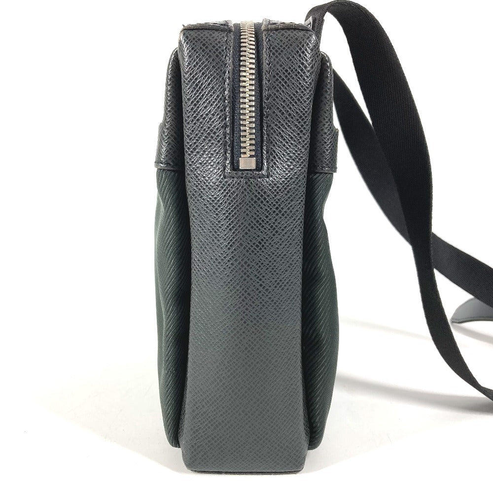LOUIS VUITTON M30902 タイガ サヤン 斜め掛け ポシェット カバン ショルダーバッグ レザー/ナイロン ユニセックス カーキ