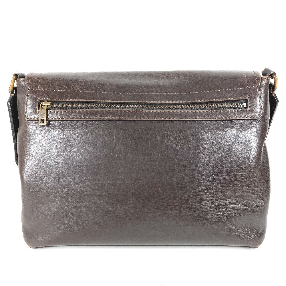 LOUIS VUITTON M92994 ユタ オハマ カバン メッセンジャーバッグ フラップ ショルダーバッグ ユタレザー メンズ カフェ ブラウン