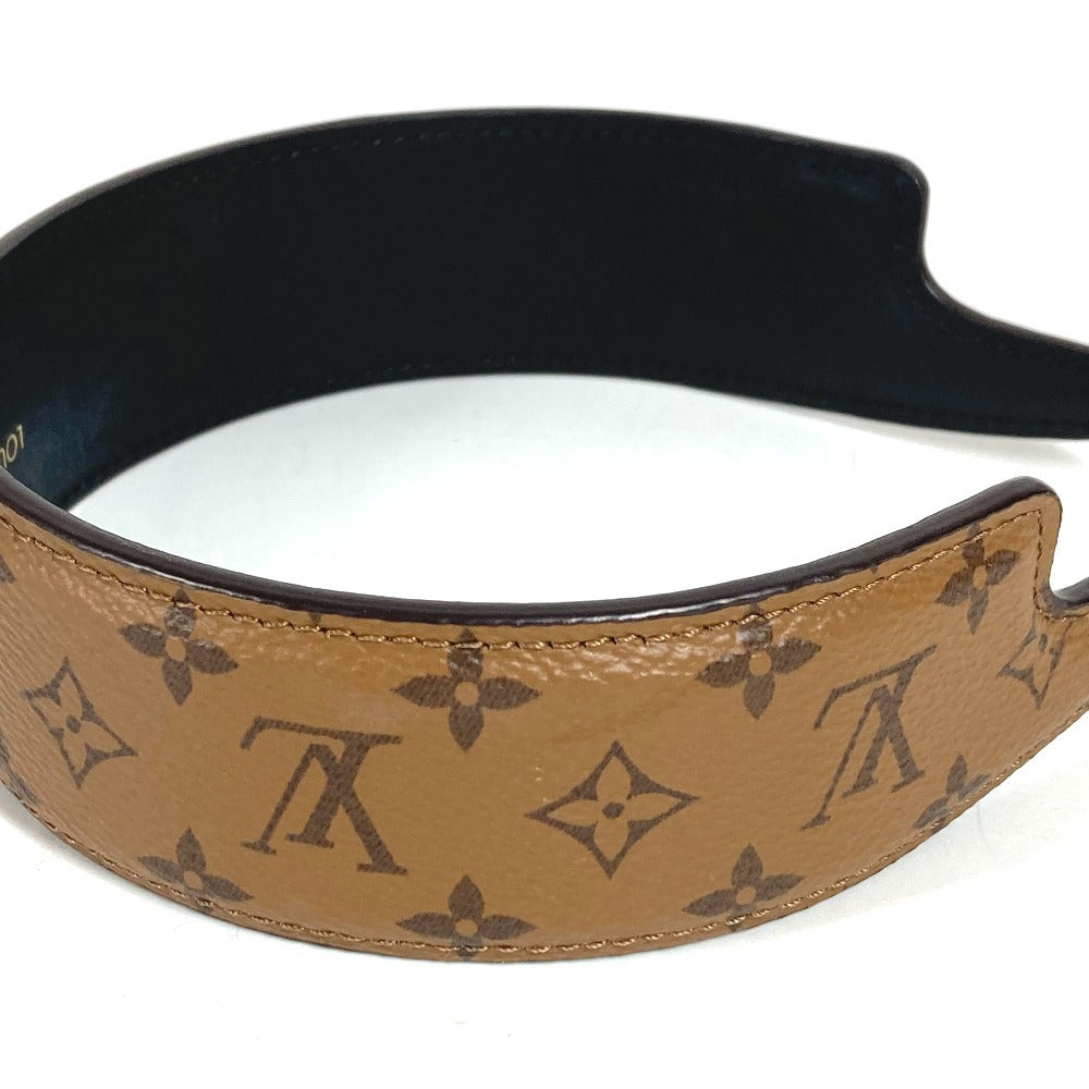 LOUIS VUITTON モノグラムリバース ヘッドバンド LV アウトライン アクセサリー ヘアアクセサリー カチューシャ モノグラムリバースキャンバス レディース ブラウン