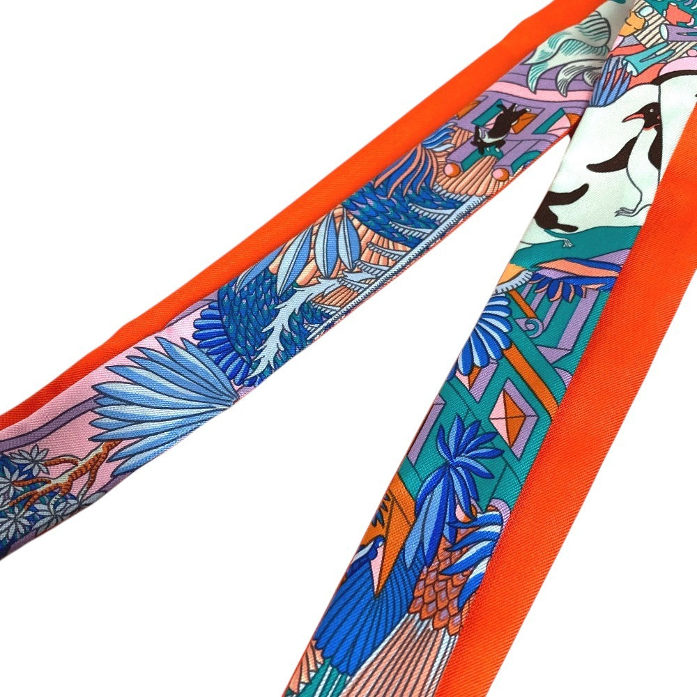 HERMES ツイロン バンドースカーフ スカーフ シルク ユニセックス マルチカラー