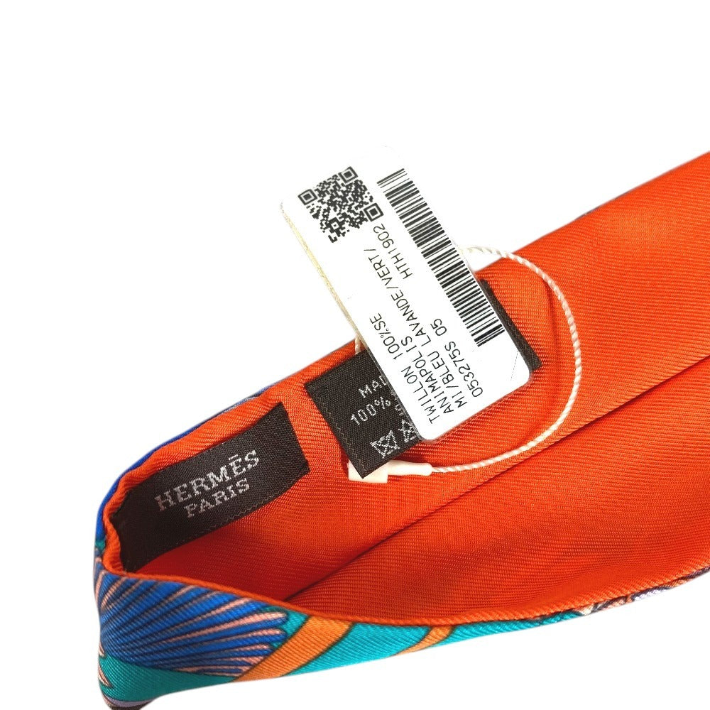 HERMES ツイロン バンドースカーフ スカーフ シルク ユニセックス マルチカラー