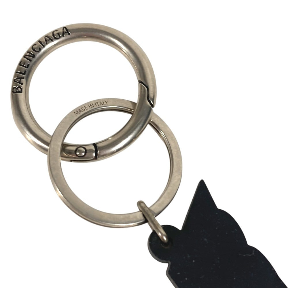 BALENCIAGA ロゴ バッグチャーム アクセサリー キーホルダー ラバー ユニセックス ピンク
