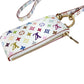 LOUIS VUITTON M14099 LV×TM モノグラムマルチカラー 村上隆 フォンホルダー スマホストラップ 携帯 財布 小銭入れ ポーチ コインケース モノグラムマルチカラーキャンバス ユニセックス ブロン ホワイト