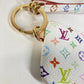 LOUIS VUITTON M14099 LV×TM モノグラムマルチカラー 村上隆 フォンホルダー スマホストラップ 携帯 財布 小銭入れ ポーチ コインケース モノグラムマルチカラーキャンバス ユニセックス ブロン ホワイト
