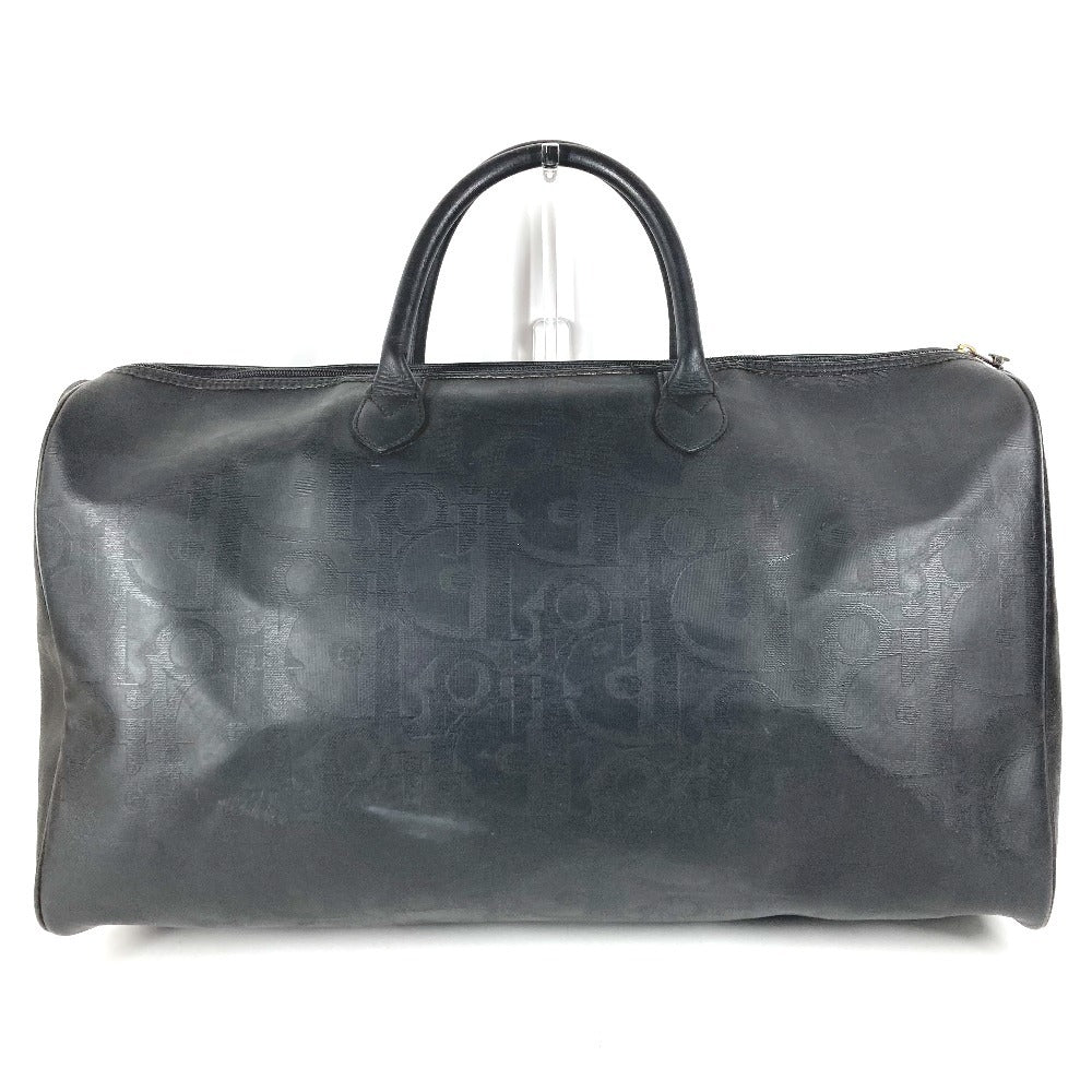 Dior ヴィンテージ トロッター ロゴ カバン トラベルバッグ 旅行バッグ ハンドバッグ ボストンバッグ PVC/レザー ユニセックス ブラック
