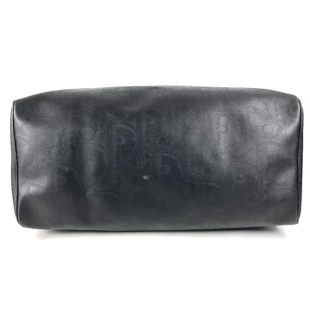 Dior ヴィンテージ トロッター ロゴ カバン トラベルバッグ 旅行バッグ ハンドバッグ ボストンバッグ PVC/レザー ユニセックス ブラック