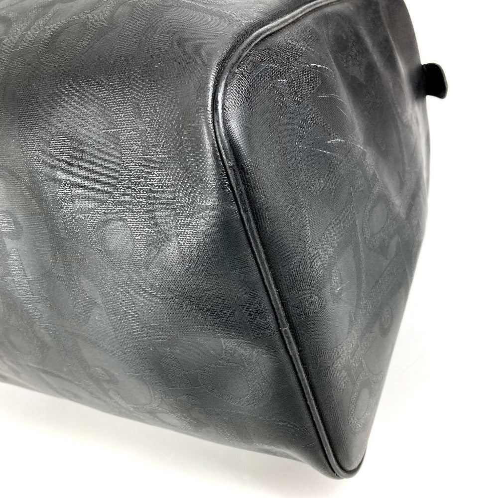 Dior ヴィンテージ トロッター ロゴ カバン トラベルバッグ 旅行バッグ ハンドバッグ ボストンバッグ PVC/レザー ユニセックス ブラック