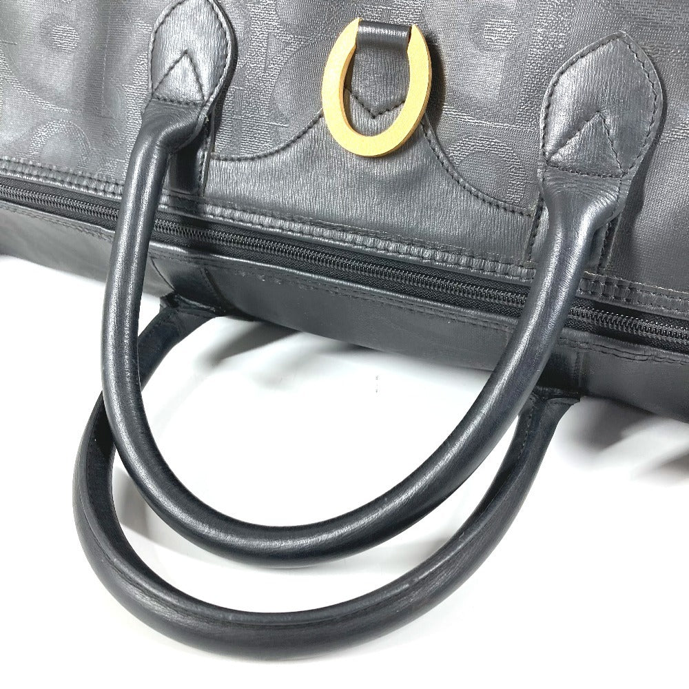 Dior ヴィンテージ トロッター ロゴ カバン トラベルバッグ 旅行バッグ ハンドバッグ ボストンバッグ PVC/レザー ユニセックス ブラック