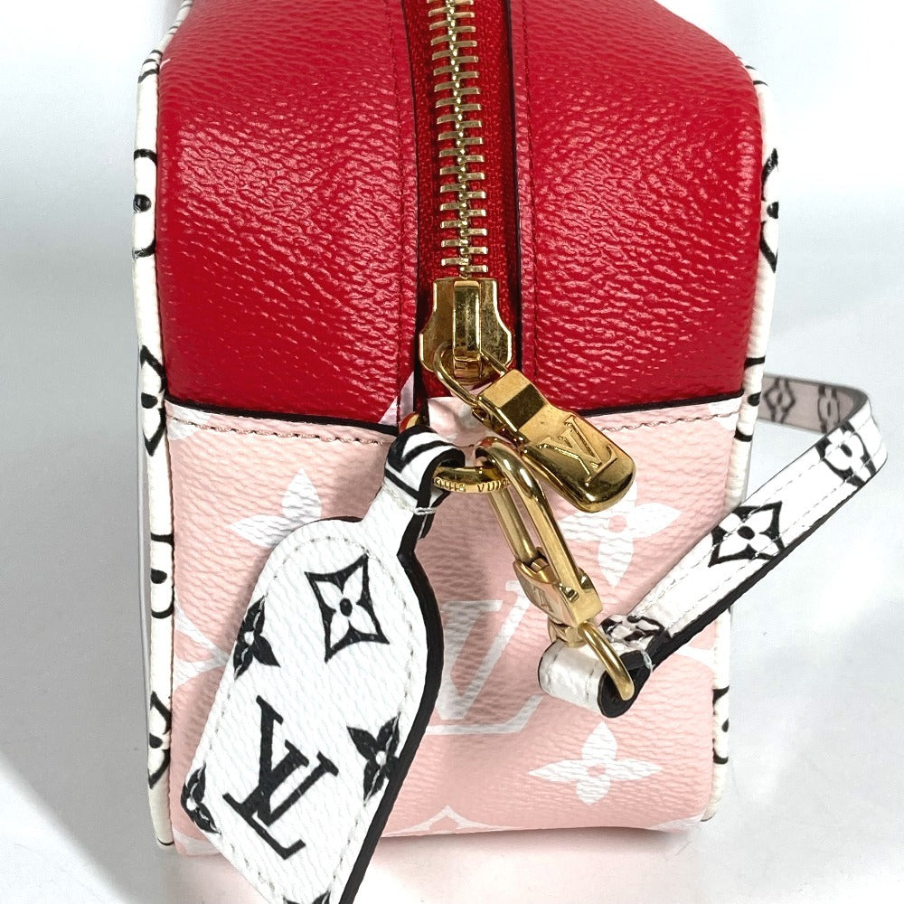 LOUIS VUITTON M67601 モノグラムジャイアント ビーチポーチ ハンドバッグ カバン 肩掛け ショルダーバッグ モノグラムジャイアントキャンバス レディース レッド