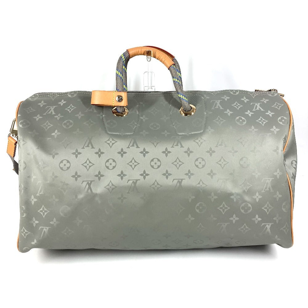 LOUIS VUITTON M43886 モノグラムチタニウム キーポル バンドリエール 50 カバン 旅行バッグ トラベルバッグ ハンドバッグ 2WAYバッグ ショルダーバッグ ボストンバッグ レザー/キャンバス メンズ グレー