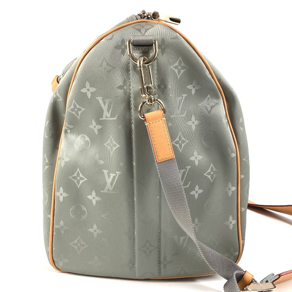 LOUIS VUITTON M43886 モノグラムチタニウム キーポル バンドリエール 50 カバン 旅行バッグ トラベルバッグ ハンドバッグ 2WAYバッグ ショルダーバッグ ボストンバッグ レザー/キャンバス メンズ グレー