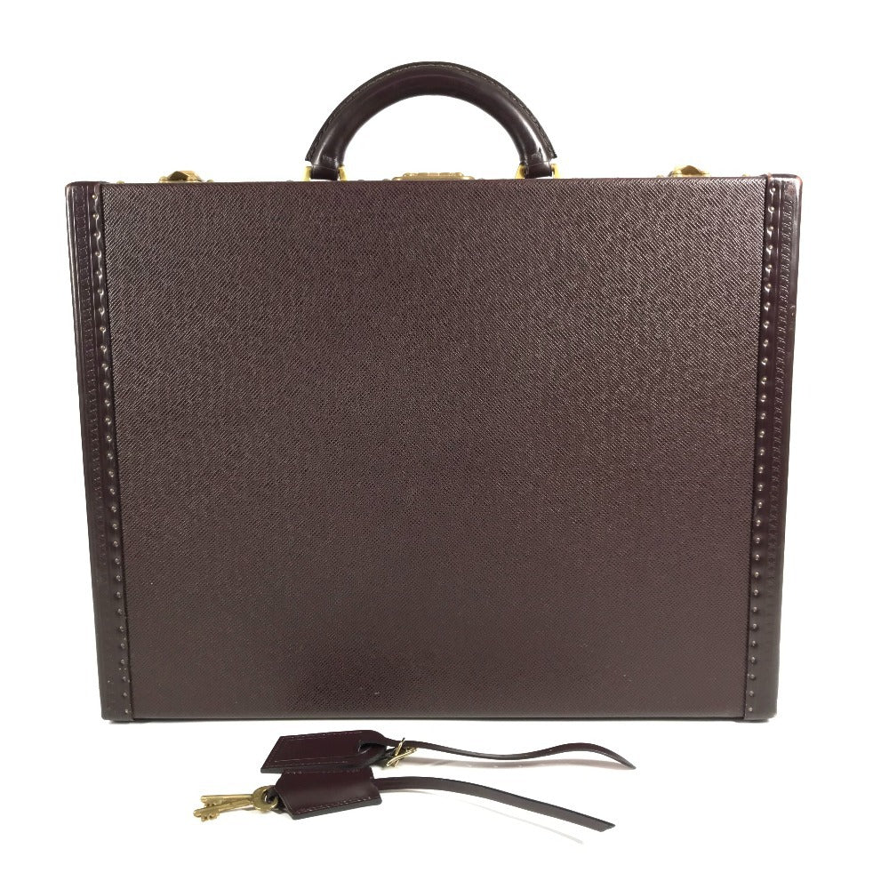 LOUIS VUITTON M30006 タイガ プレジデント ハンドバッグ カバン ビジネスバッグ ボックス BOX トランク タイガレザー ユニセックス アカジュー パープル