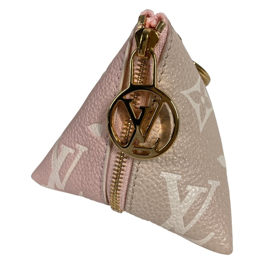 LOUIS VUITTON M00669 モノグラム ベルランゴ バッグチャーム トライアングル 三角 財布 コインケース 小銭入れ キーホルダー レザー レディース ピンク