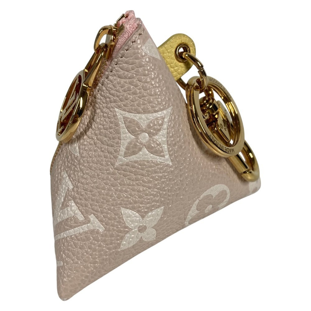 LOUIS VUITTON M00669 モノグラム ベルランゴ バッグチャーム トライアングル 三角 財布 コインケース 小銭入れ キーホルダー レザー レディース ピンク