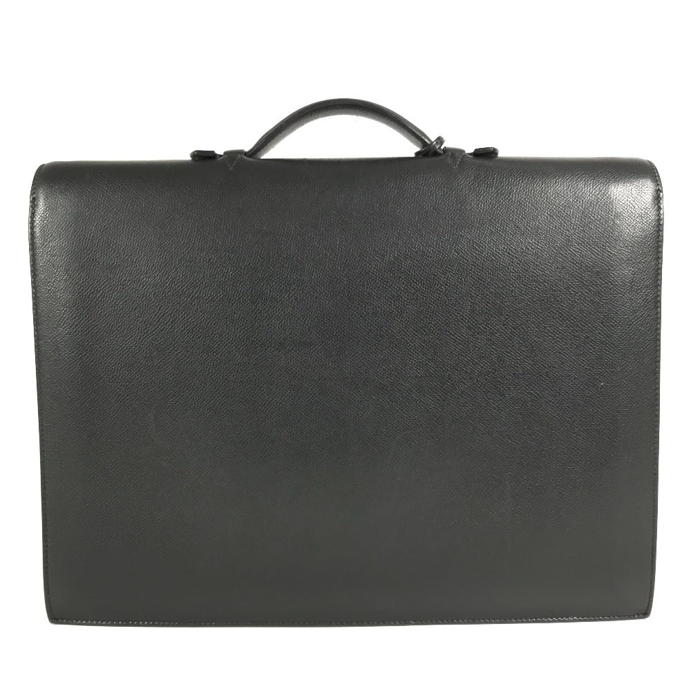 HERMES サックアデペッシュ 38 サックアデペッシュ38 トートバッグ 肩掛け ハンドバッグ ビジネスバッグ レザー ユニセックス ブラック