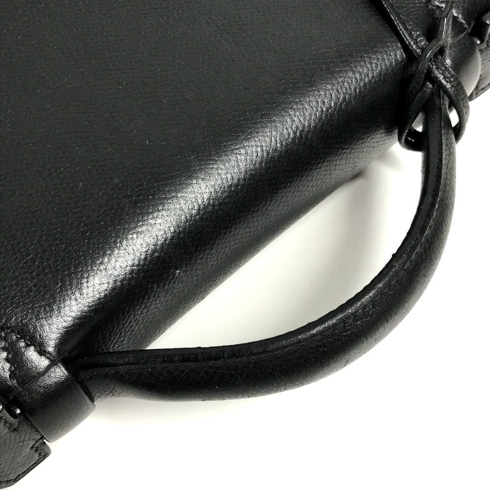 HERMES サックアデペッシュ 38 サックアデペッシュ38 トートバッグ 肩掛け ハンドバッグ ビジネスバッグ レザー ユニセックス ブラック