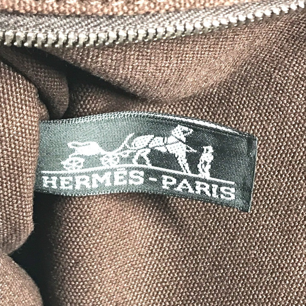 HERMES Trocha Horizontal Zonal MM Tote Bag, Shoulder Bag, Canvas Tote Shoulder Bag Canvas Brown Used