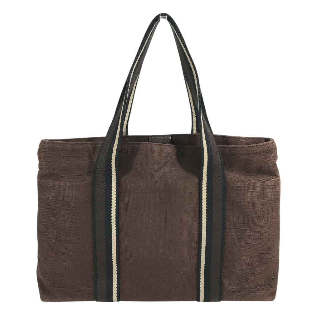 HERMES Trocha Horizontal Zonal MM Tote Bag, Shoulder Bag, Canvas Tote Shoulder Bag Canvas Brown Used