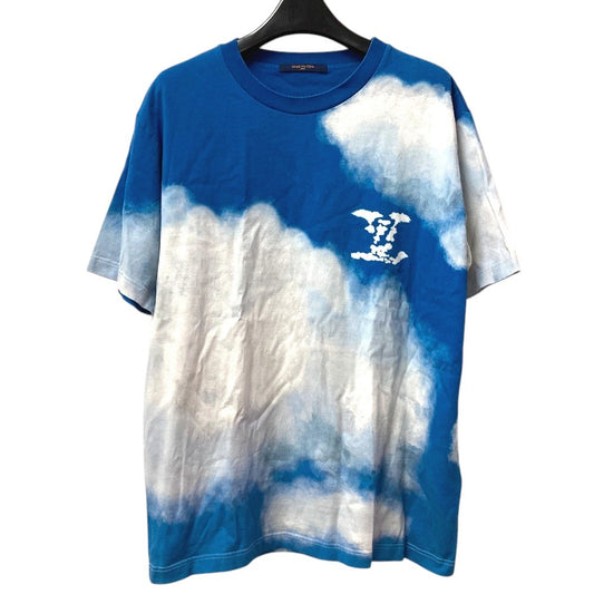 LOUIS VUITTON 1A89U6 LV ロゴ 雲 クラウドプリント トップス アパレル 半袖 RM202 半袖Ｔシャツ コットン メンズ ブルー